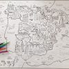 Mapa de España para colorear (ilustrado infantil) - Imagen 2