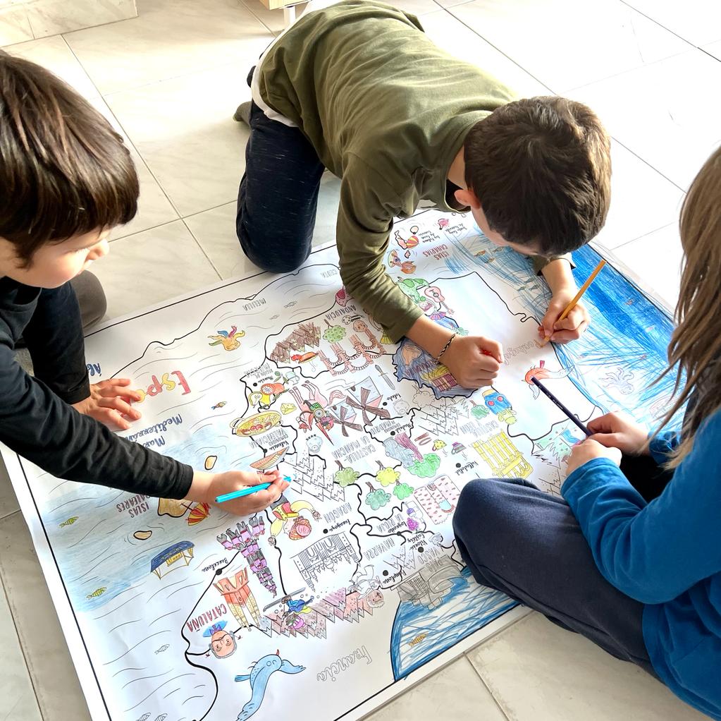 ¿Cómo nació Viajá Jugando? 13 mapa para colorear espana 1